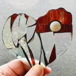 Handmade Glass Suncatcher Clear Heart