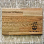 Natural Timber Cheeseboard Serving Board - Tram