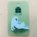 Art Deco Acrylic Brooch - Cats