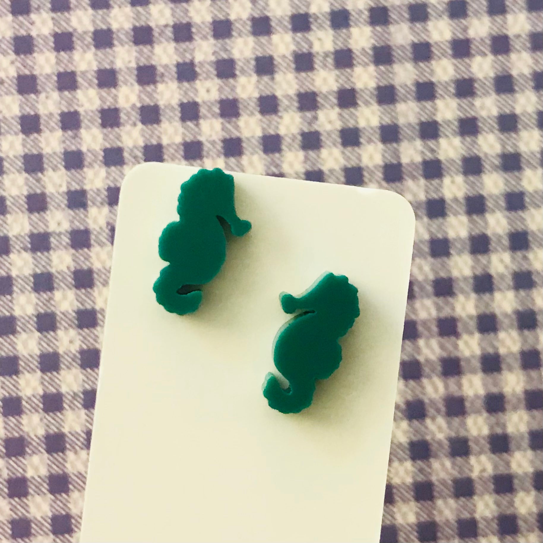 Novelty Studs Earrings - Graphic Acrylic