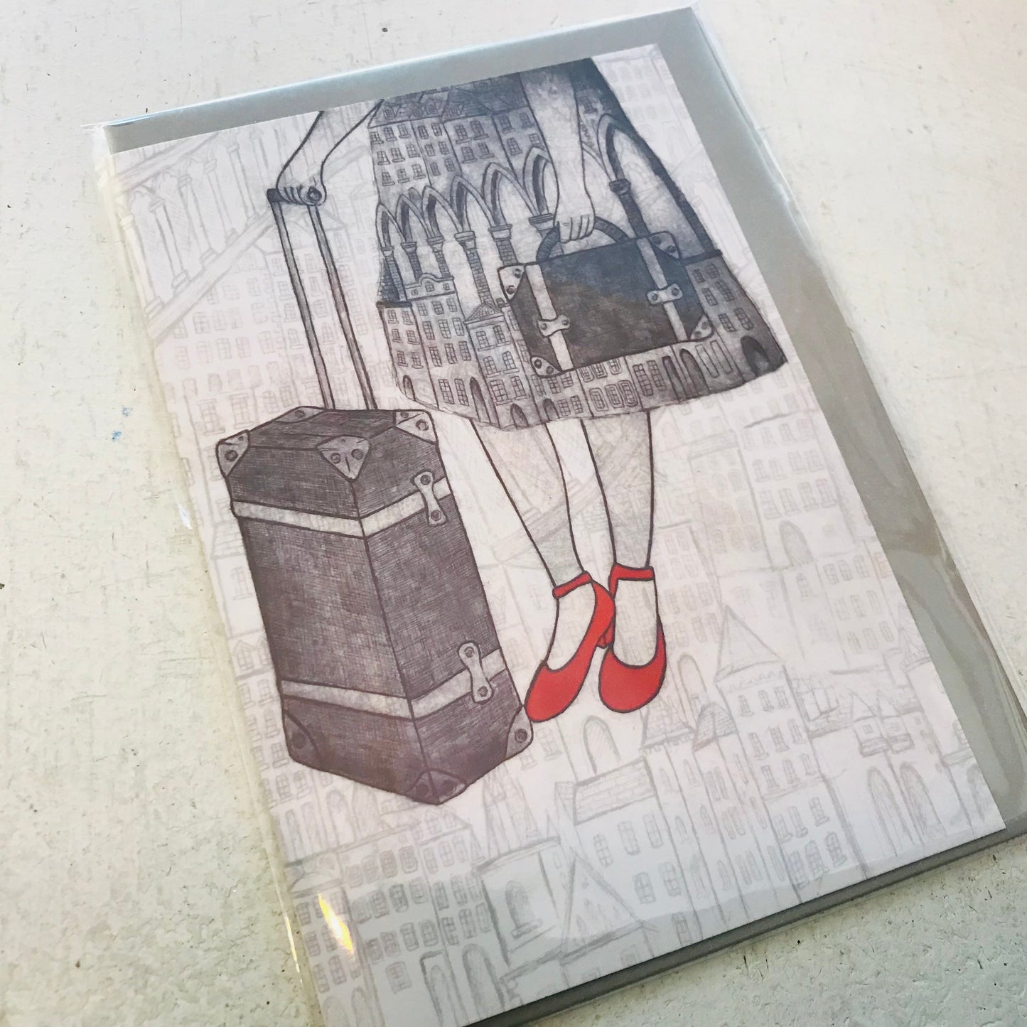 Original Art Print Blank Greeting Cards - individual