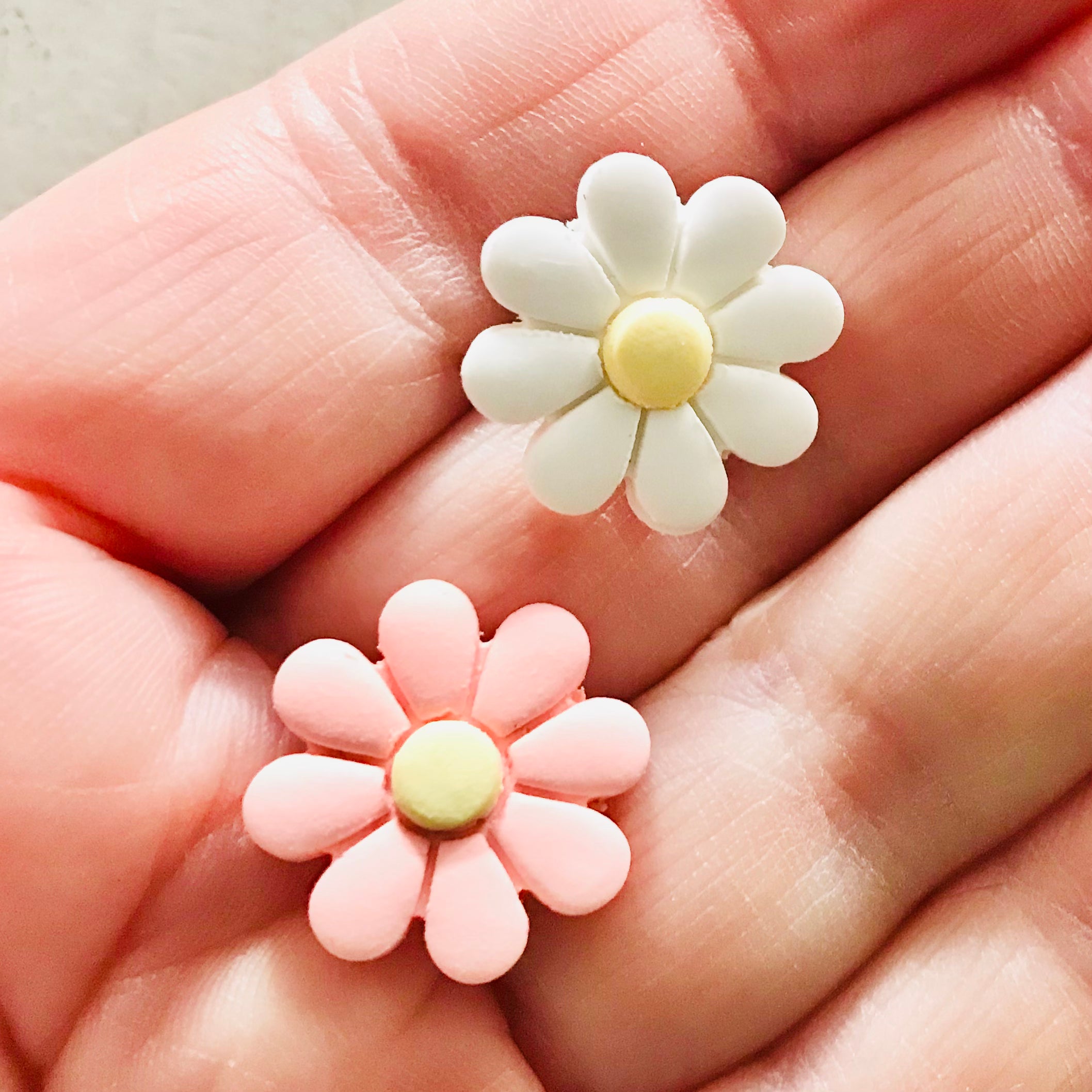 Floral Polymer Clay Flower Stud Earrings