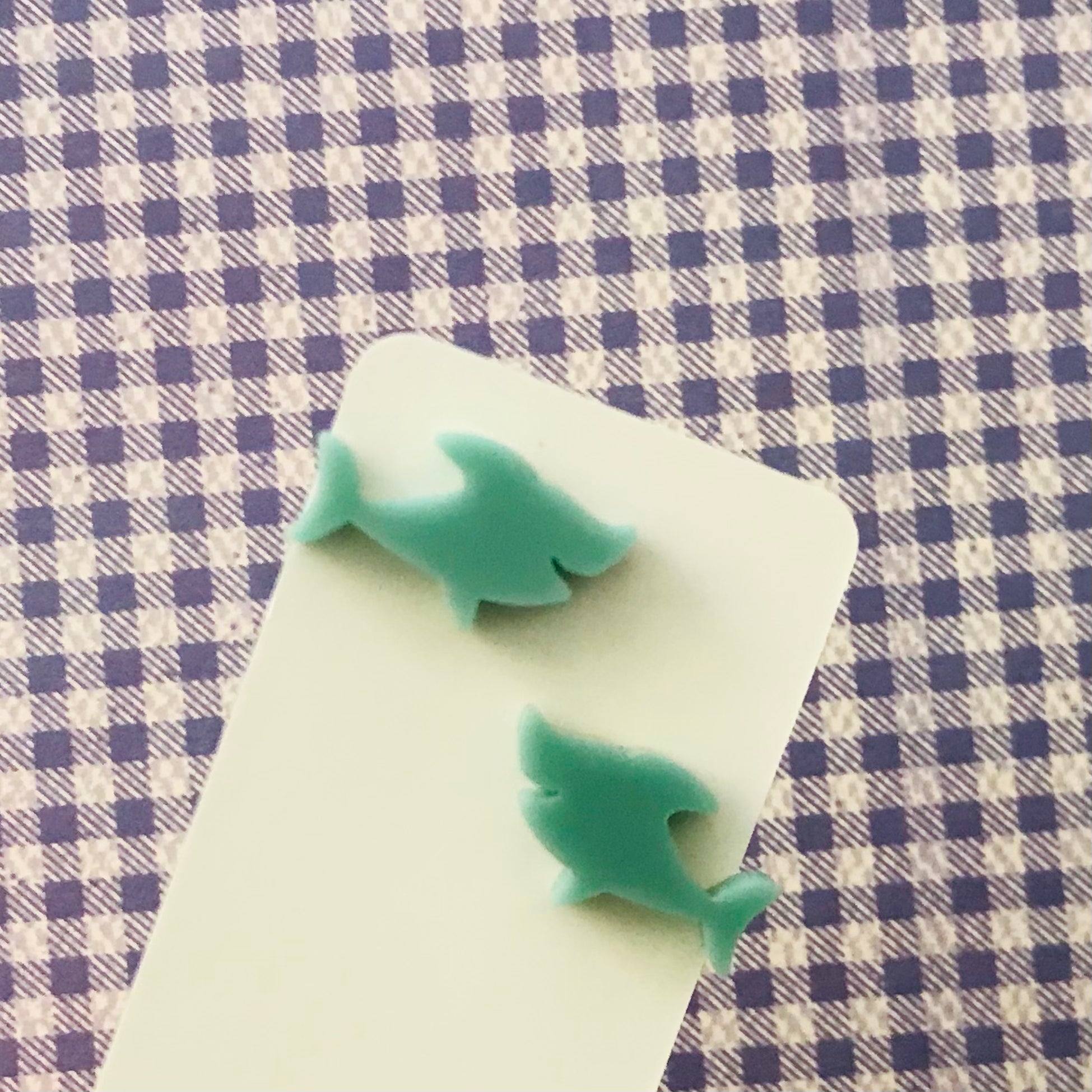 Novelty Studs Earrings - Graphic Acrylic