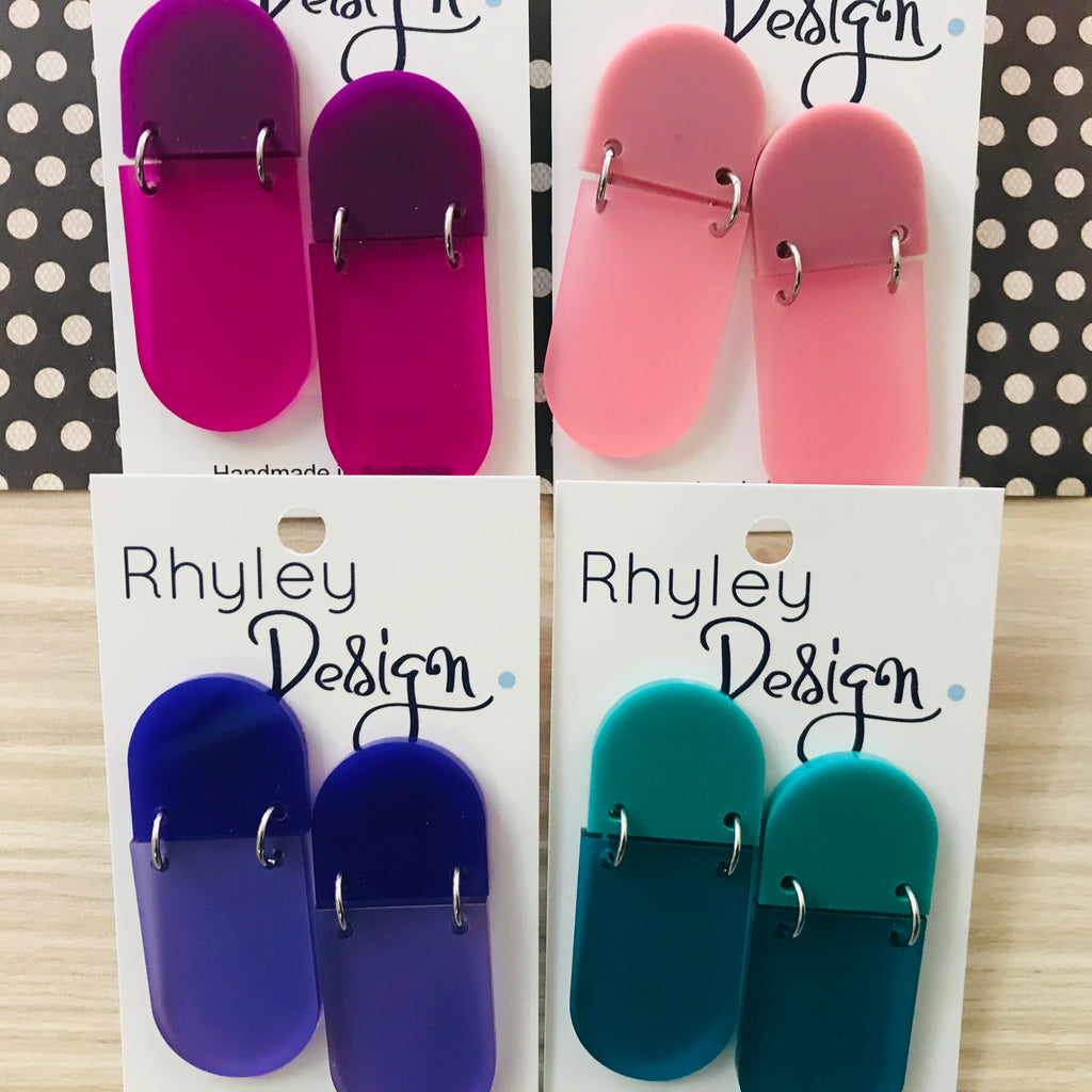 Stylish Oval Statement Earrings