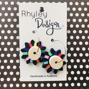 Sun Star Statement Earrings
