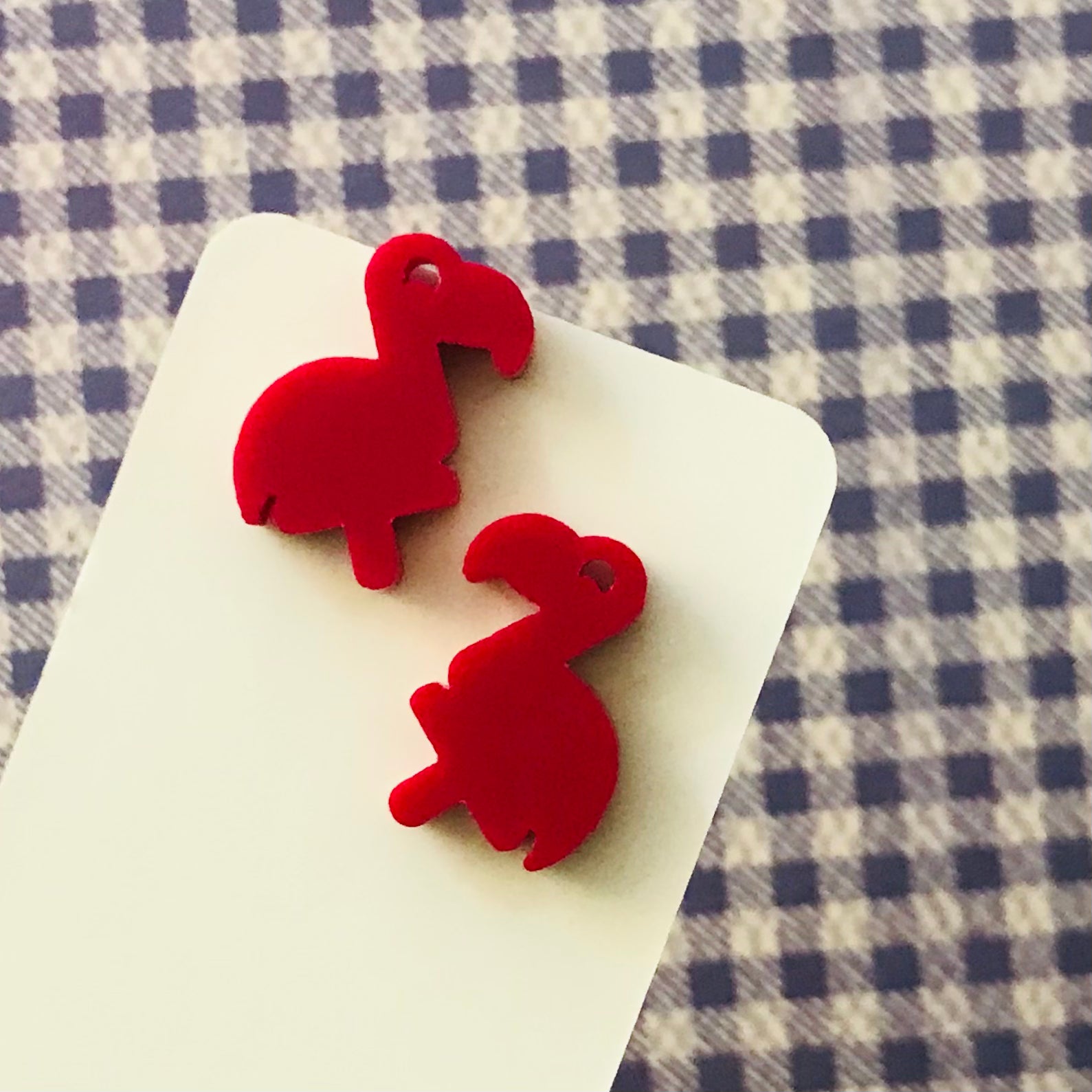 Novelty Studs Earrings - Graphic Acrylic