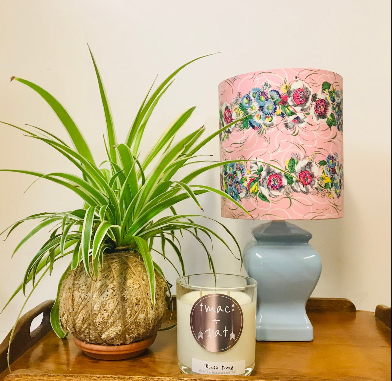 Custom Lamp Shade only - Kitsch Retro Pink Floral