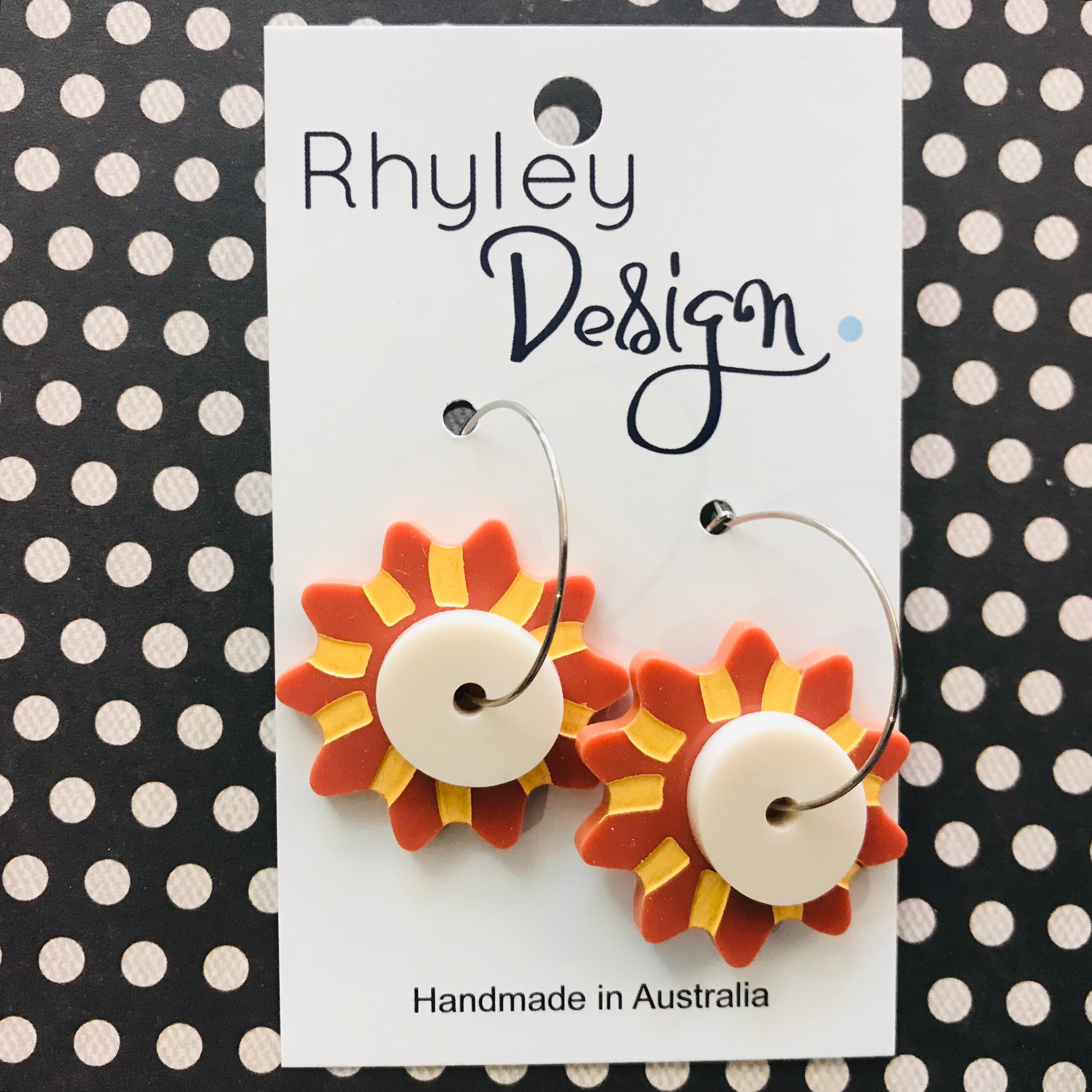 Sun Star Statement Earrings