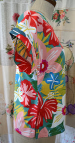 Women's Handmade Shell Top- Hibiscus ** ON SALE **