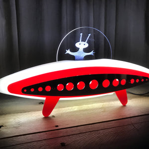 Grhux Desktop Alien Atomic UFO Lamp