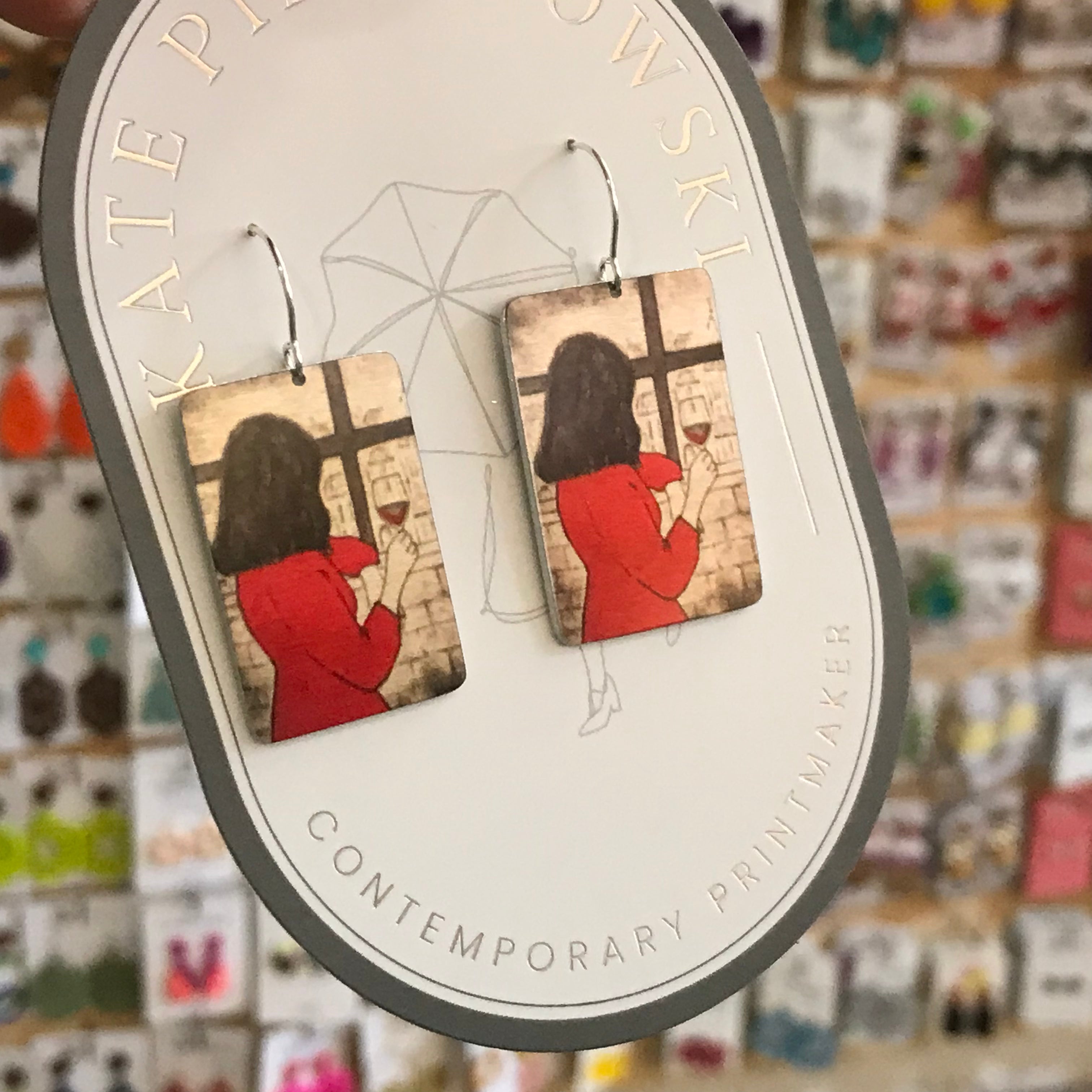 Aluminium Original Art Earrings