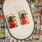 Aluminium Original Art Earrings