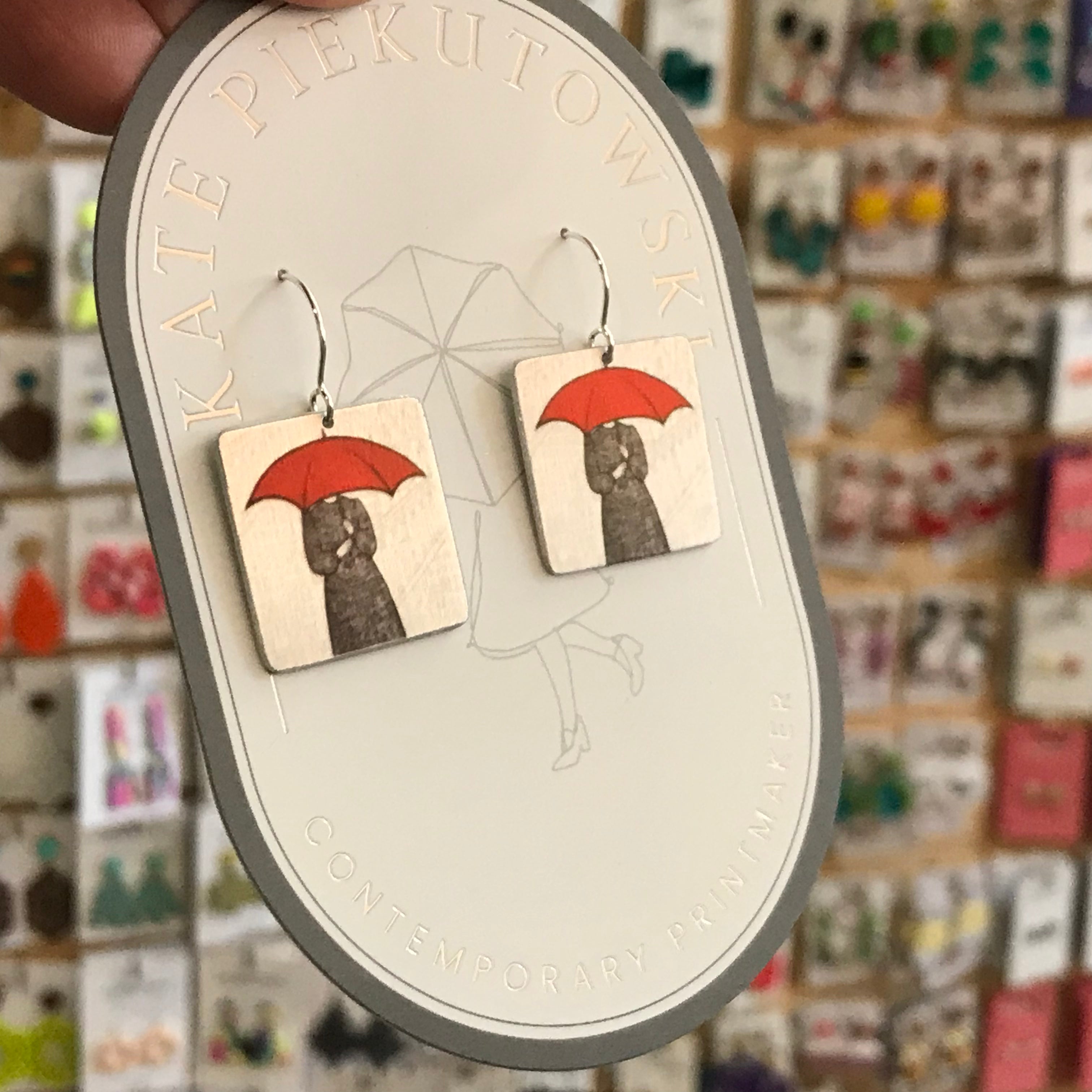 Aluminium Original Art Earrings