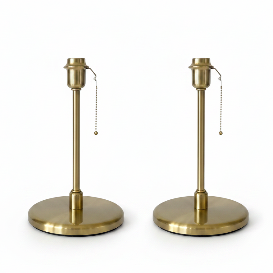 Lamp Base Only - Brass Post Table Lamp (pair available)