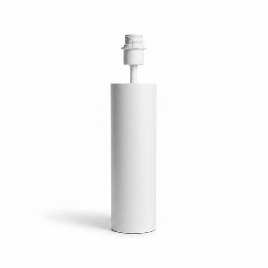 Lamp Base Only - White Column Table Lamp