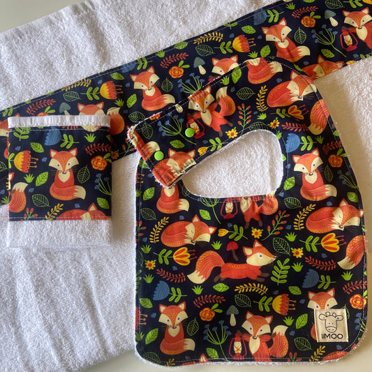 Gift Box - Towel, Wash Cloth & Feeder Bib