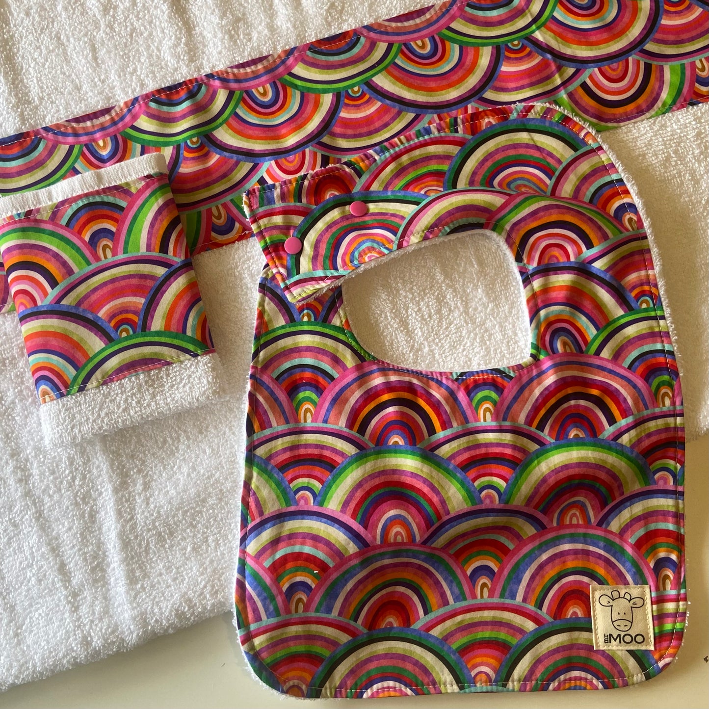 Gift Box - Towel, Wash Cloth & Feeder Bib