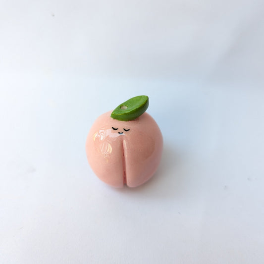 Ceramic Mini Vase Incense Holder - Peach
