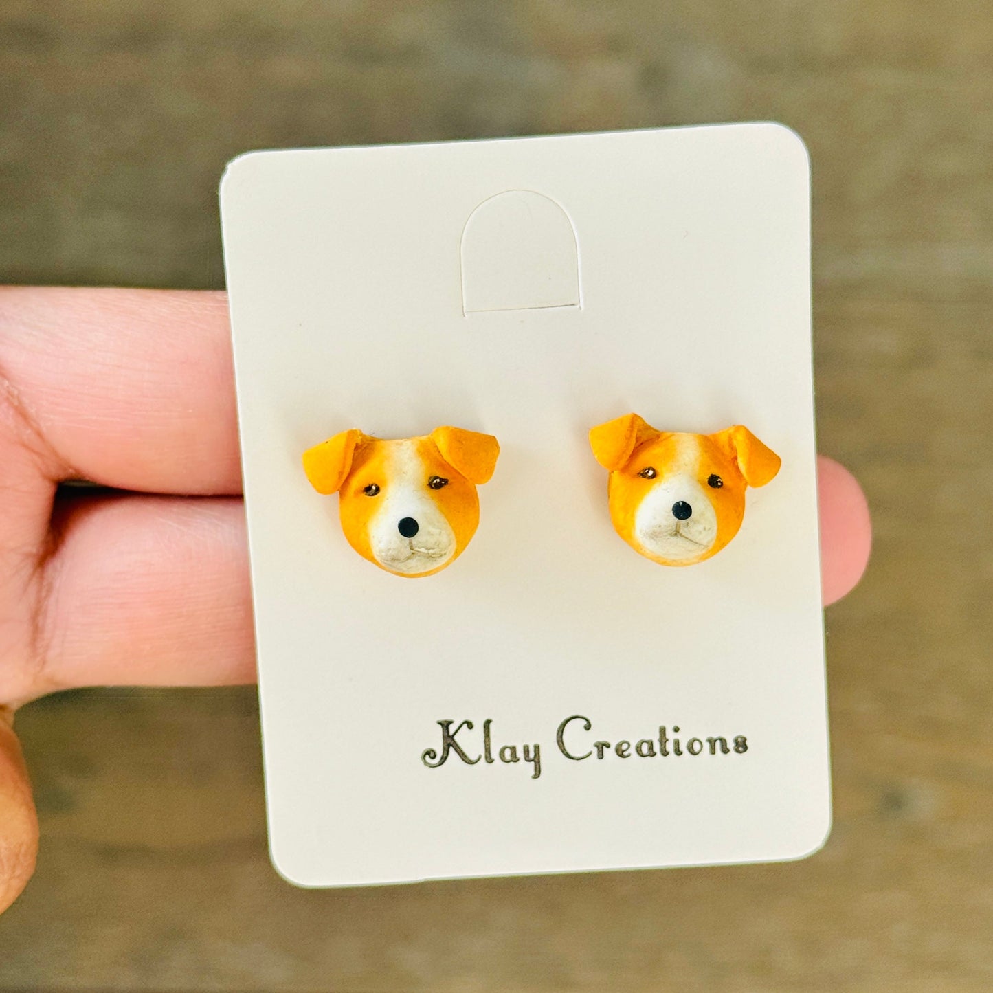 Handmade Polymer Clay Earrings - Dog Collection