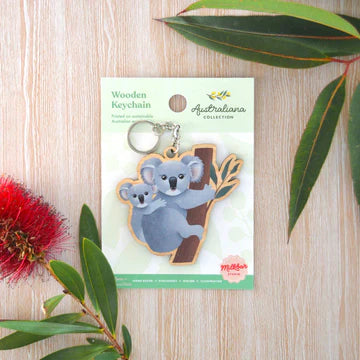Wooden Keychains - Australiana Collection