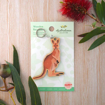 Wooden Keychains - Australiana Collection