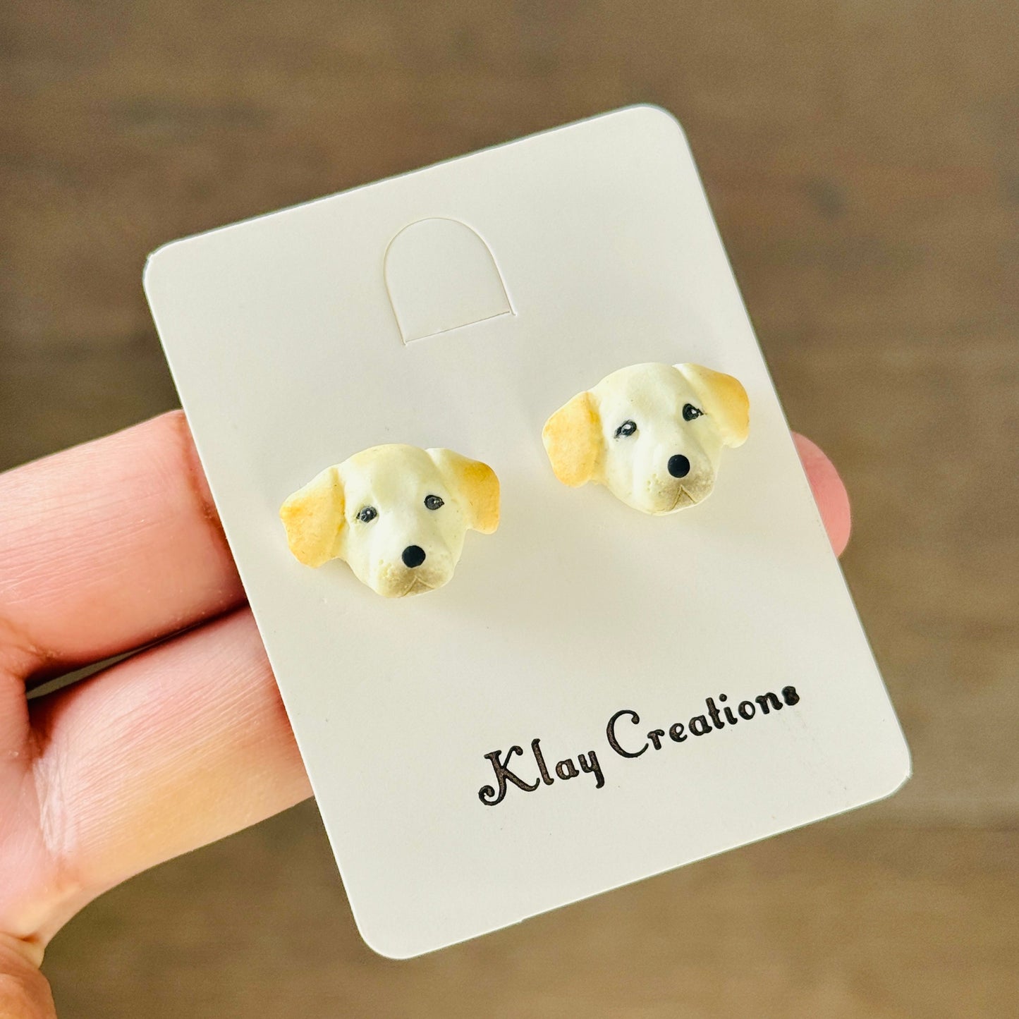 Handmade Polymer Clay Earrings - Dog Collection