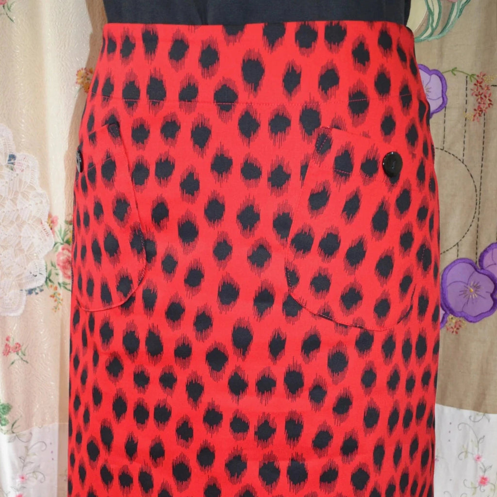 Women's Handmade Pocket Skirt - Ladybird ** ON SALE **