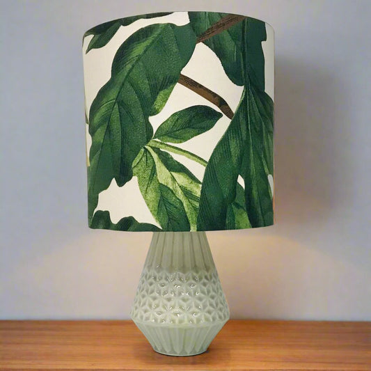 Custom Lamp Shade only - Linen Leaves