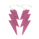 Lightening Bolt Hook Earrings - Mega
