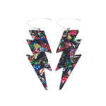 Lightening Bolt Hook Earrings - Mega