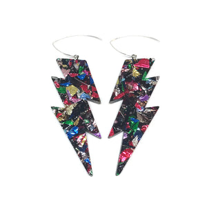 Lightening Bolt Hook Earrings - Mega
