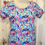 Women's Handmade V Top - Magpies **ON SALE**