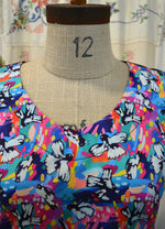 Women's Handmade V Top - Magpies **ON SALE**