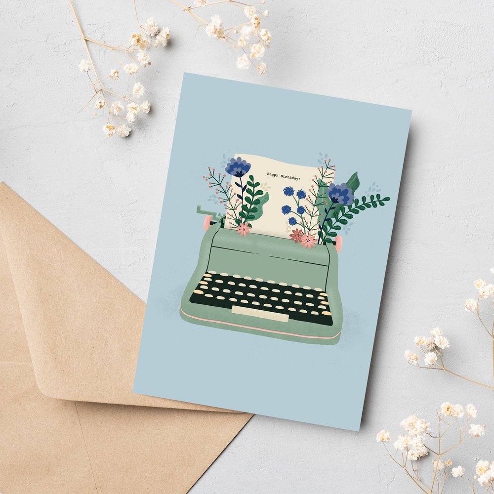 Milkbar Studio Original art Greeting Cards