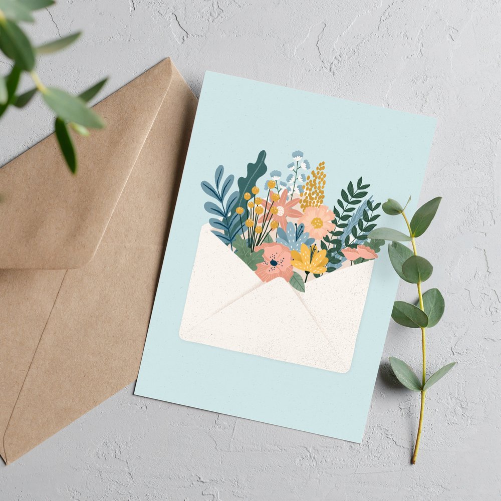 Milkbar Studio Original art Greeting Cards
