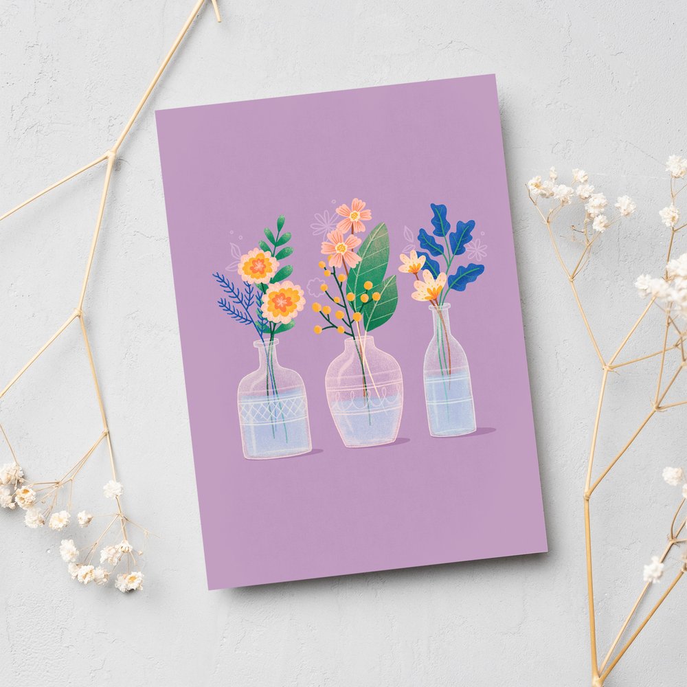 Milkbar Studio Original art Greeting Cards