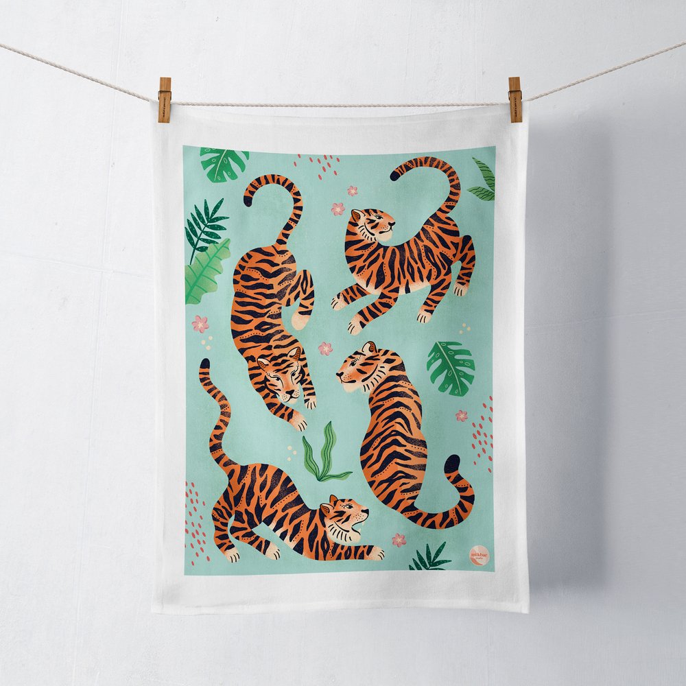 Tea Towel - Tigers