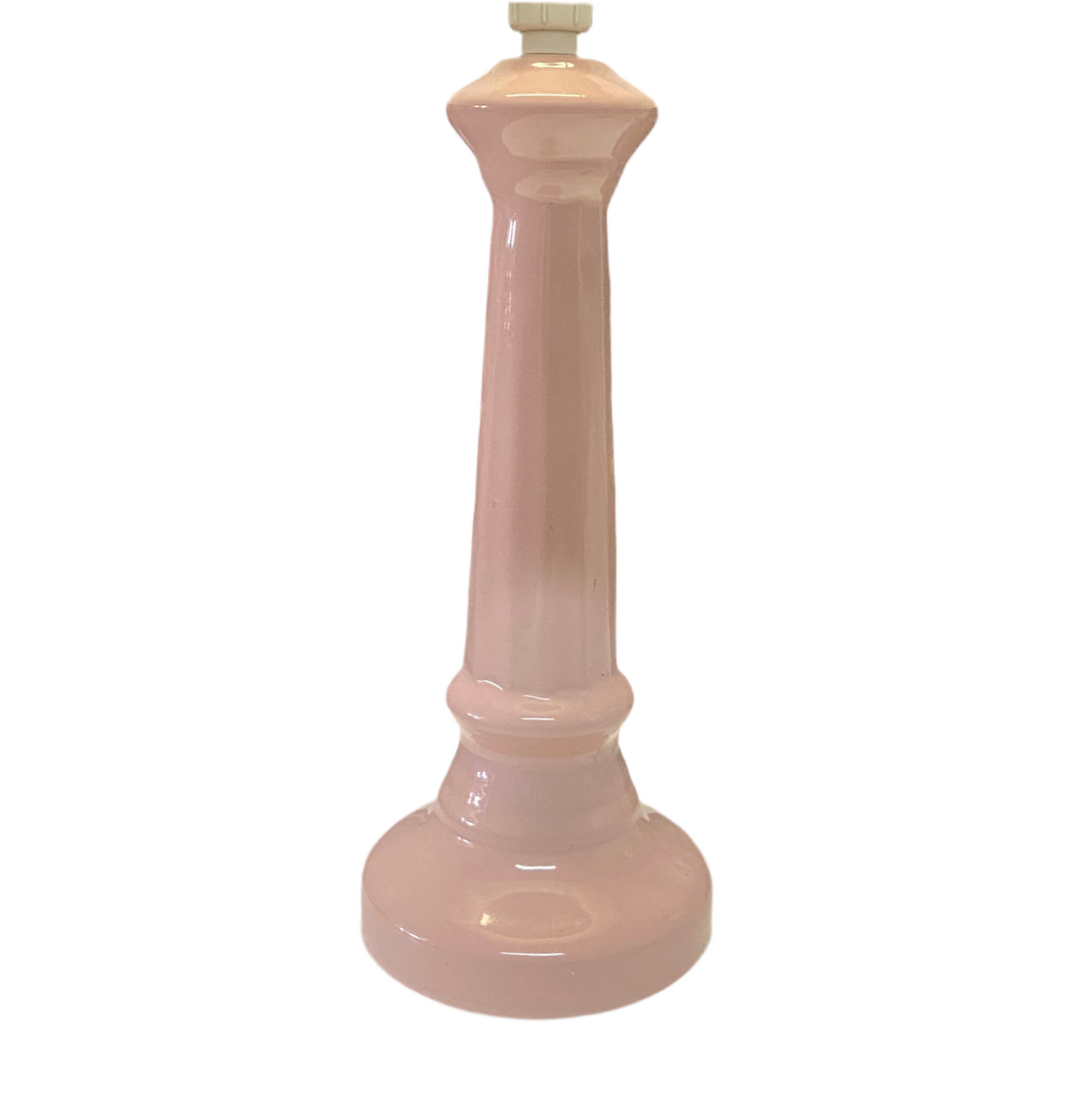 Mid Century Style Musk Ceramic Table Lamp with Florence Floral Shade