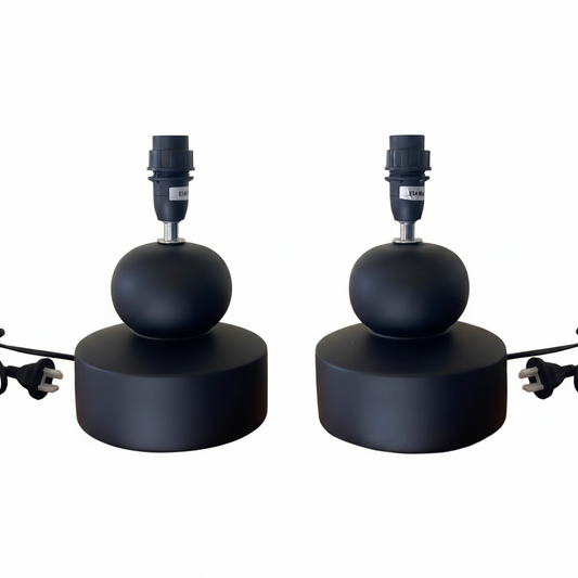 Lamp Base Only - Black Kiki Table Lamps (pair available)