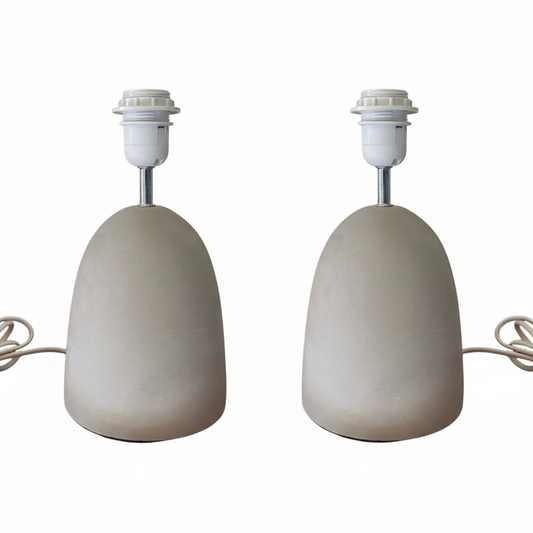 Lamp Base Only - Concrete Bullet Table Lamps (pair available)