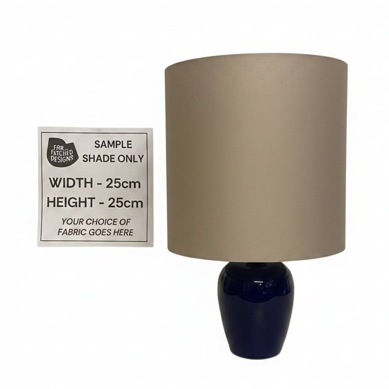 Lamp Base Only - Blue Ceramic Table Lamp