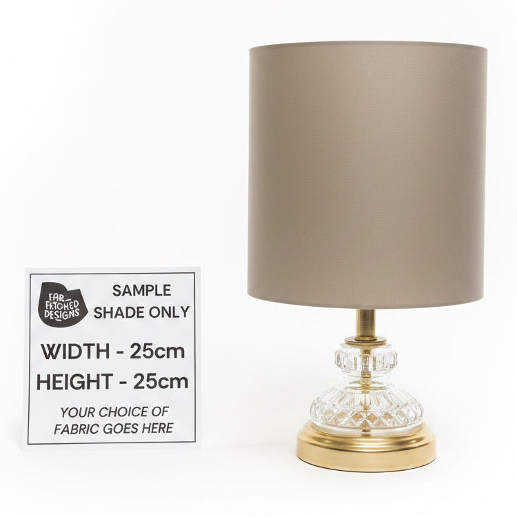 Lamp Base Only - Ornate Crystal & Brass Table Lamp