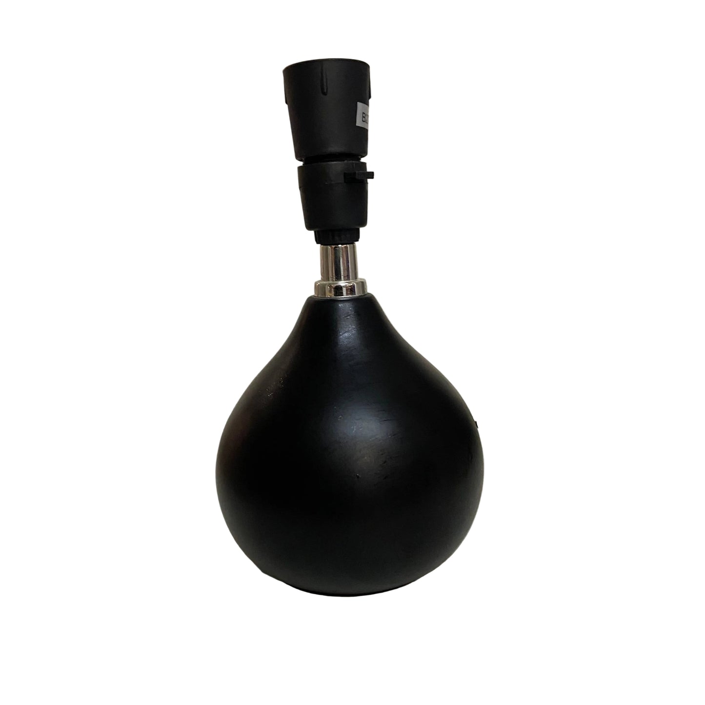 Mini Black Ceramic Tear Drop Table Lamp with Midnight Floral Shade