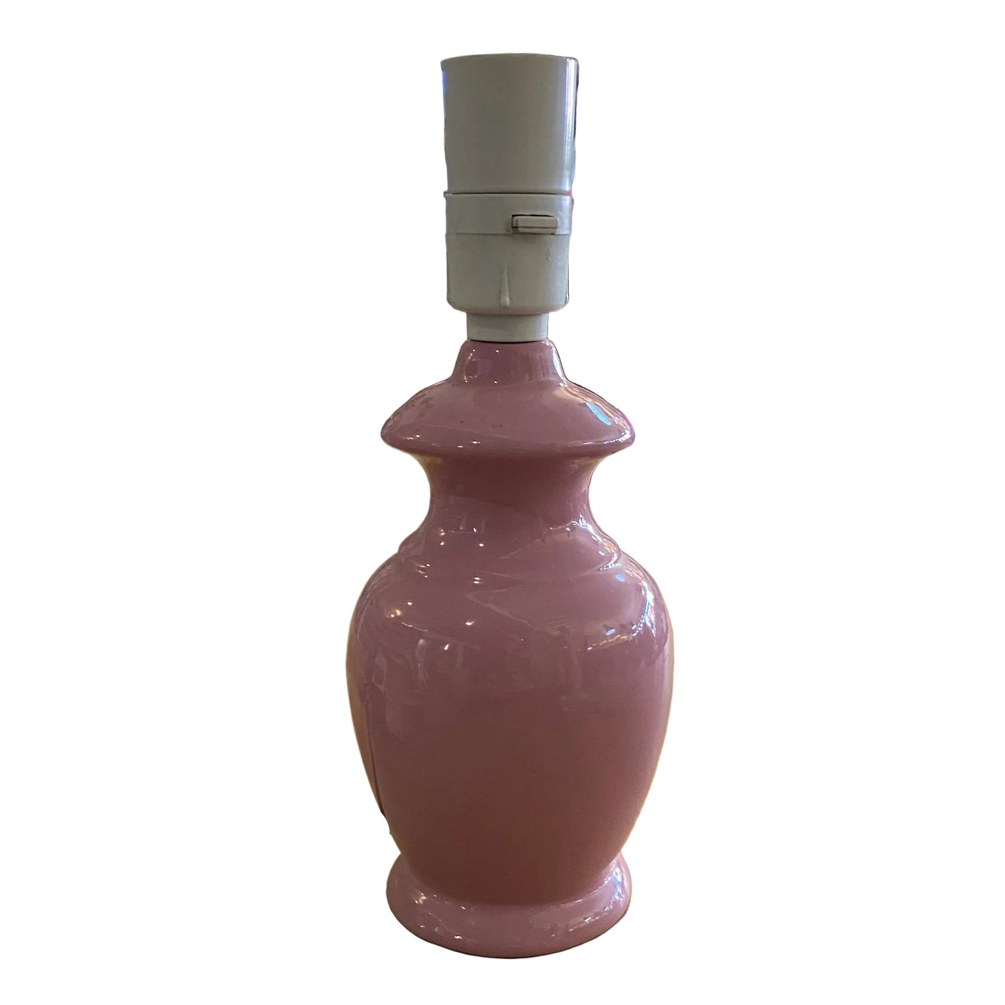 Lamp Base Only - MCM Style Pink Ceramic Table Lamp