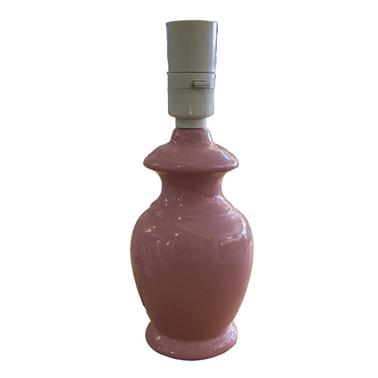 Lamp Base Only - MCM Style Pink Ceramic Table Lamp