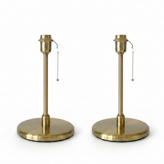 Lamp Base Only - Brass Post Table Lamp (pair available)