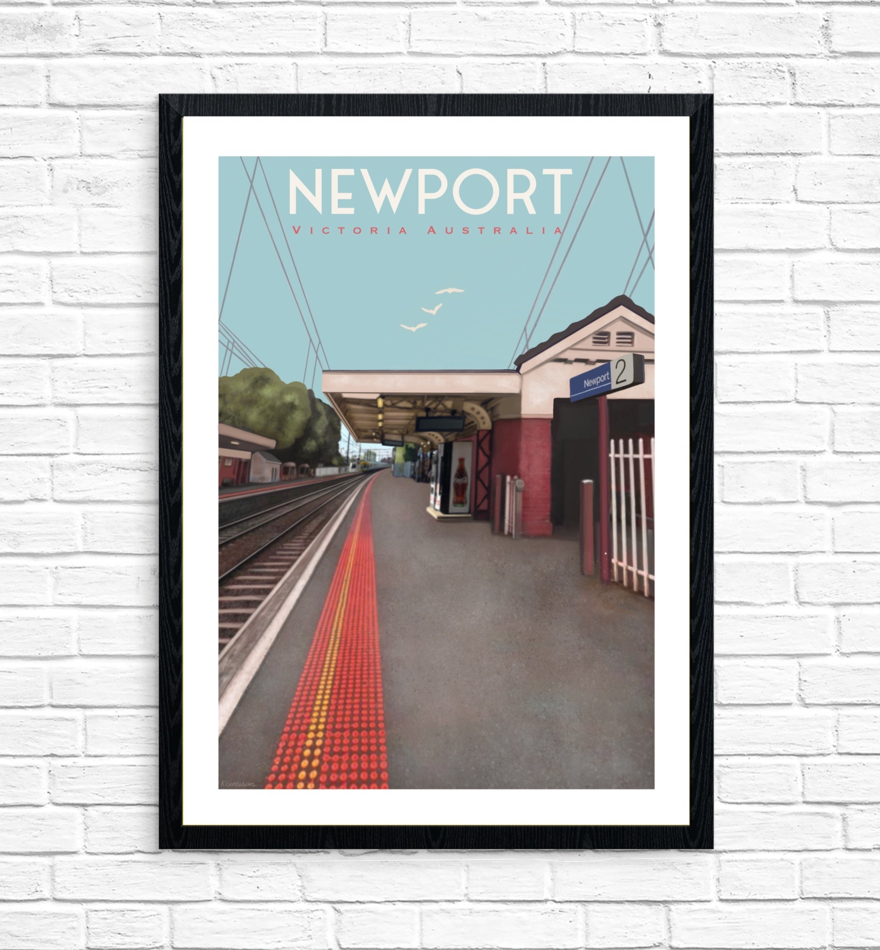 Vintage Poster - Newport Station Billie's Express
