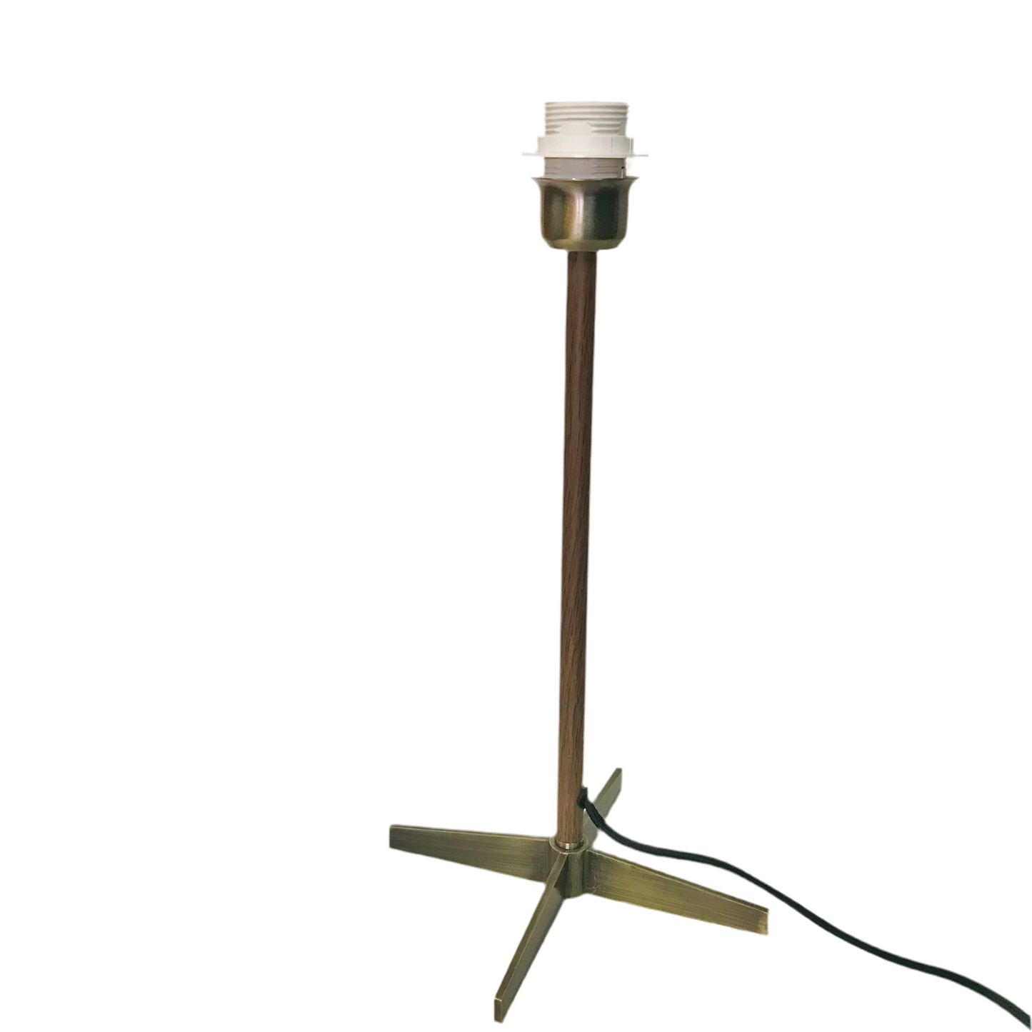 Art Deco Pink Geo Flower Barkcloth Column Table Lamp