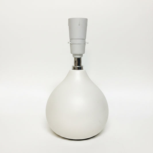 Lamp Base Only - Squat Matt White Ball Table Lamp