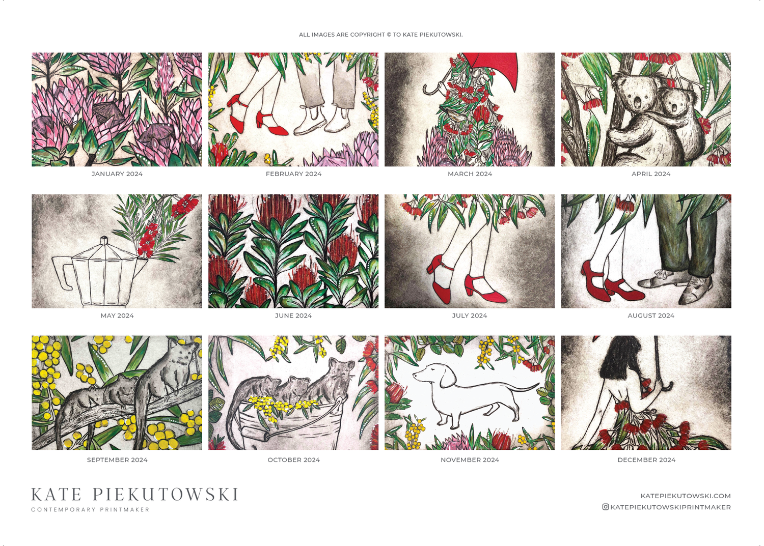 2024 Kate Piekutowski Calendar